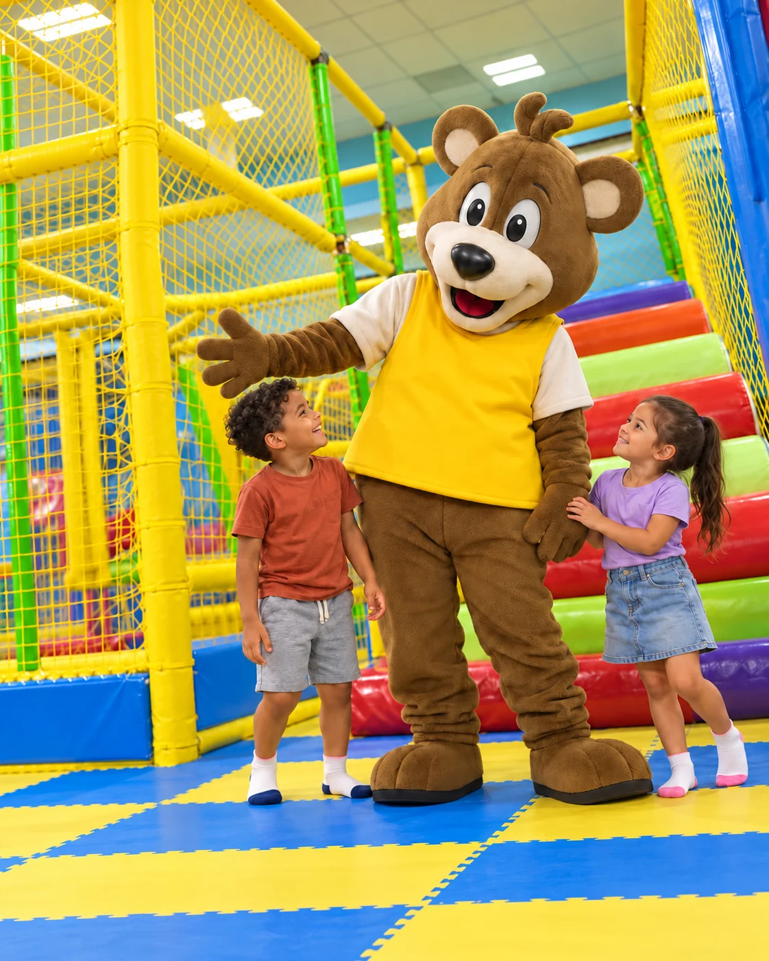 Mascota Kidz City con niños