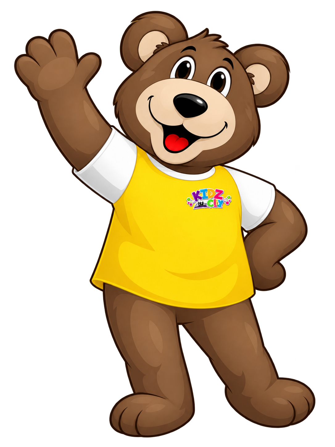 Mascota Kidz City saludando